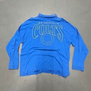 Vintage 1996 Indianapolis colts huge spellout nfl football mock neck Shirt